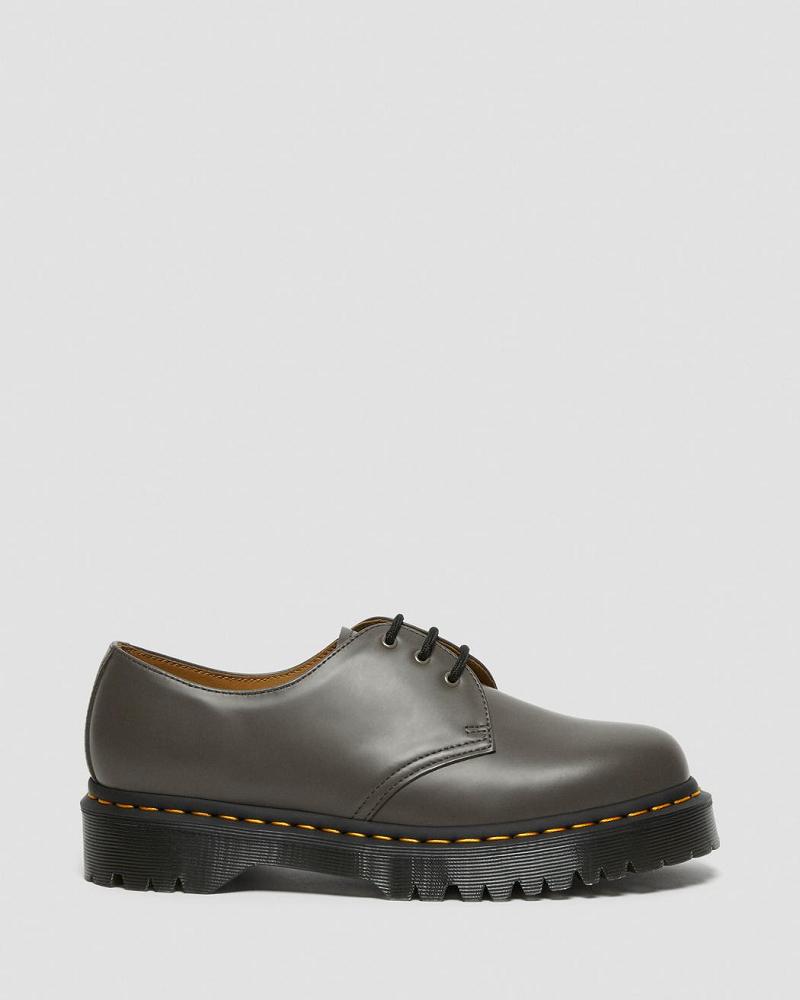 Zapatos Oxford Dr Martens 1461 Bex Smooth Cuero Hombre Kaki Grises | MX 229KOR